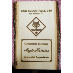 Basswood Plaque