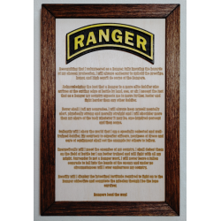US Army Ranger Creed